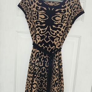 Premise Animal Print Knit Dress Sz M